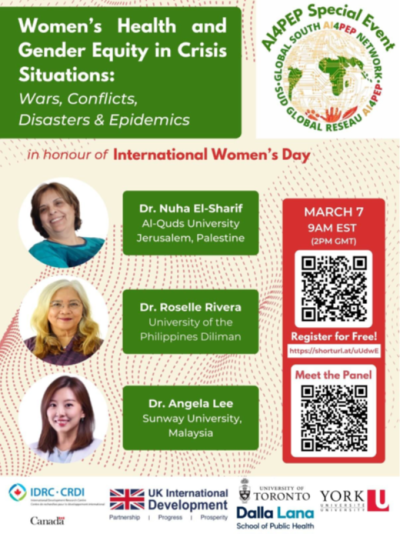 Women's Health and Gender Equity in Crisis Situations: