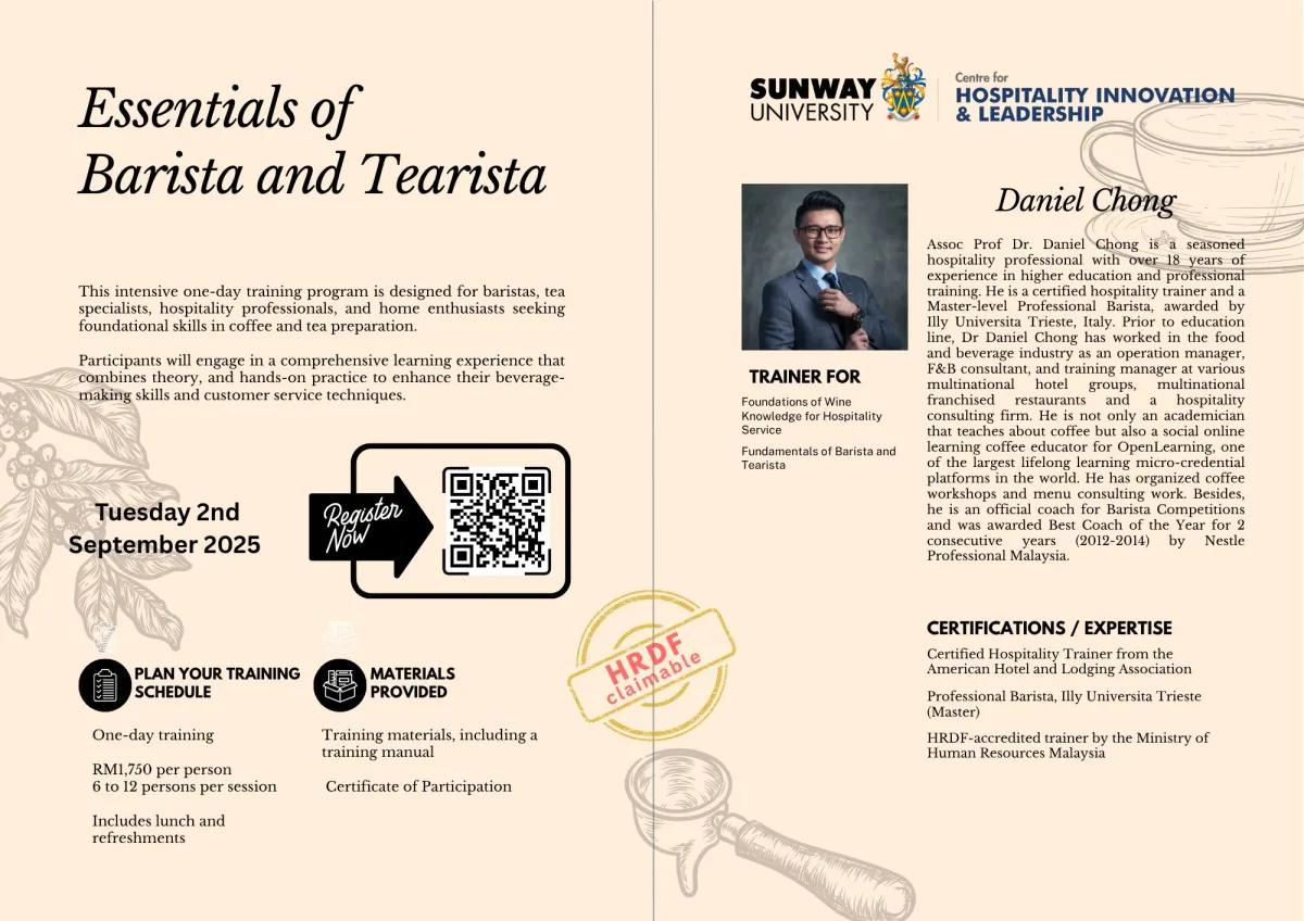 Essentials of Barista and Tearista
