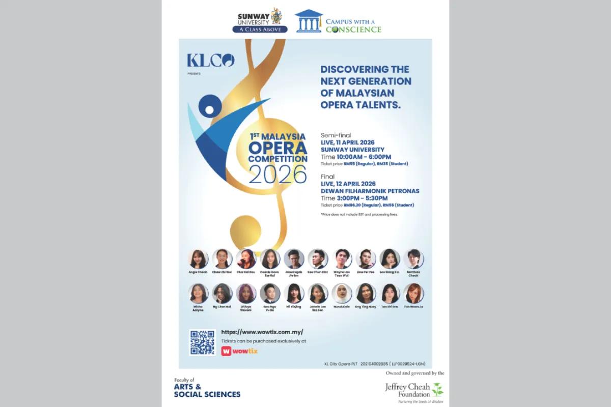 KLCO 1st Malaysia Opera Competition 2026 & Vocal Masterclass by Korean Tenor Ku Tae Hwan