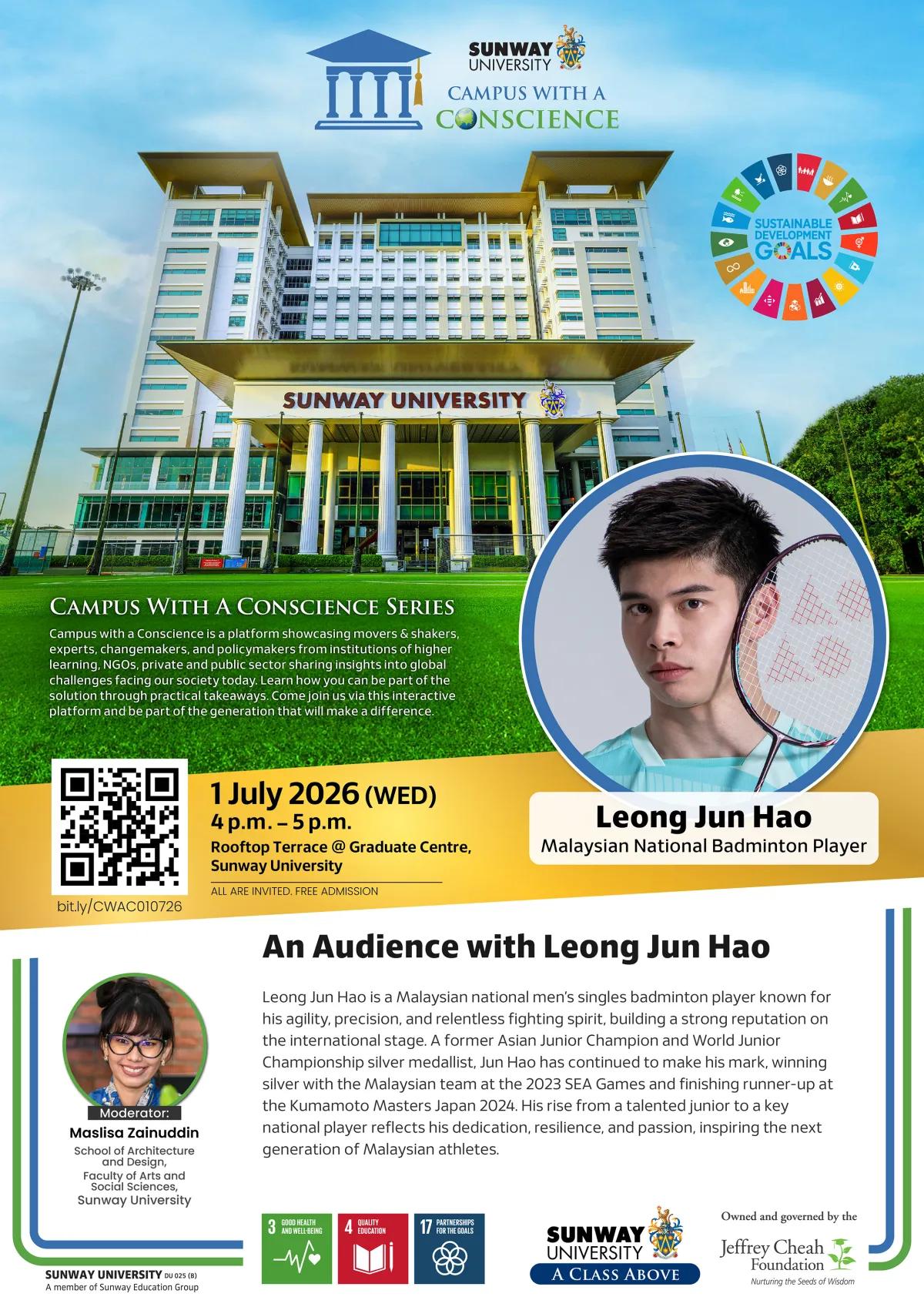 An Audience with Leong Jun Hao