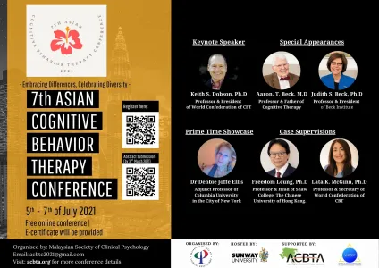 7th Asian Cognitive Behavior Therapy Conference at Sunway