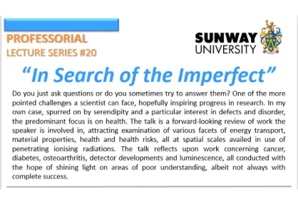 In Search of the Imperfect