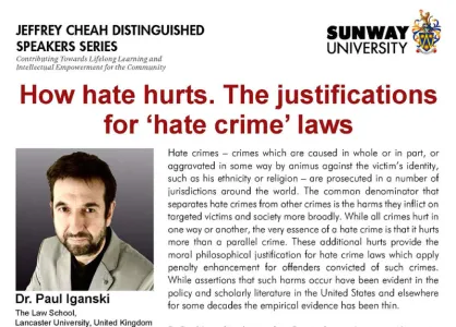 How Hate Hurts. The Justifications For ‘Hate Crime’ Laws