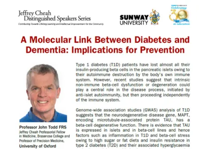 A Molecular Link Between Diabetes and Dementia: Implications for Prevention
