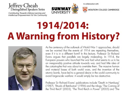 1914/2014: A Warning from History?