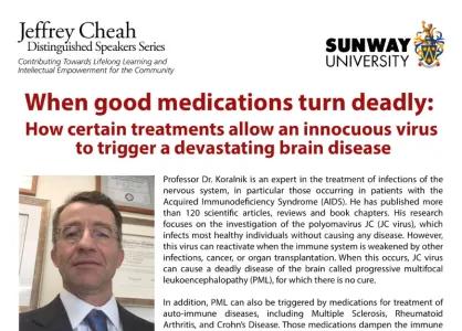 When Good Medications Turn Deadly: How Certain Treatments Allow an Innocuous Virus to Trigger a Devastating Brain Disease