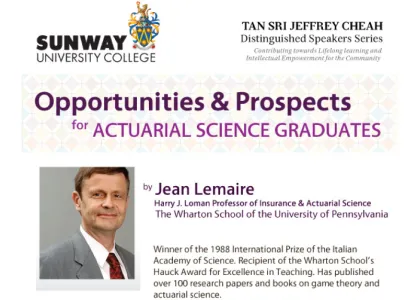 Opportunities &amp; Prospects for Acturial Science Graduates