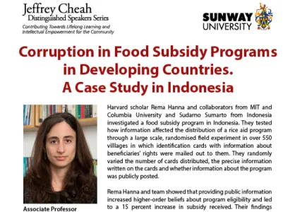 Corruption in Food Subsidy Programs in Developing Countries. A Case Study in Indonesia