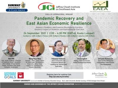 EAEA-JCI International Webinar: Pandemic Recovery and East Asian Economic Resilience
