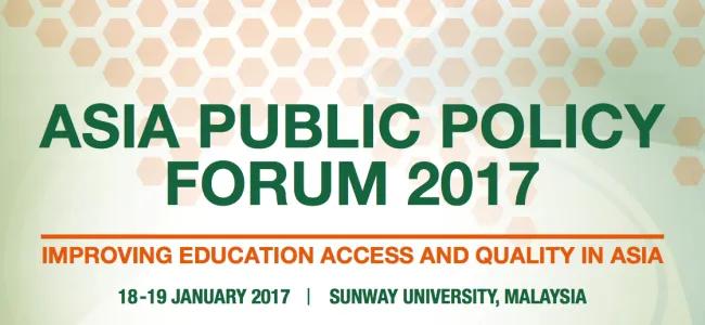 Asia Public Policy Forum 2017