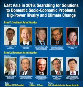 East Asia in 2016: Searching for Solutions to Domestic Socio-Economic Problems, Big-Power Rivalry and Climate Change