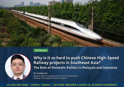Why Is It So Hard to Push Chinese High Speed-Railway Projects In Southeast Asia?