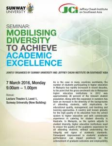 Mobilising Diversity to Achieve Academic Excellence