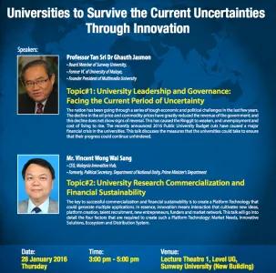 Universities to Survive the Current Uncertainties Through Innovation