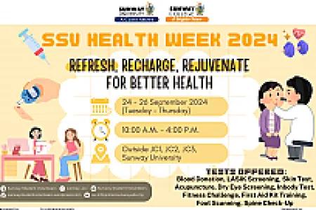 SSV Health Week 2024: Refresh, Recharge, Rejuvenate for Better Health