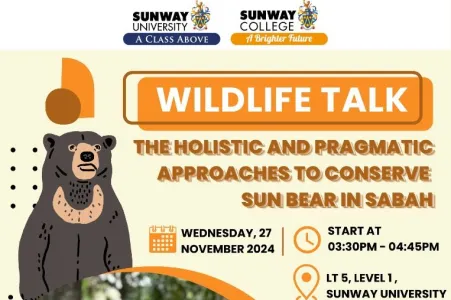 Wildlife Talk: The Holistic and Pragmatic Approaches To Conserve Sun Bear In Sabah