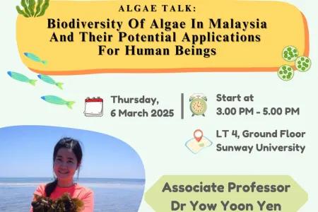 Algae Talk: Biodiversity of Algae in Malaysia and Their Potential Applications for Human Beings