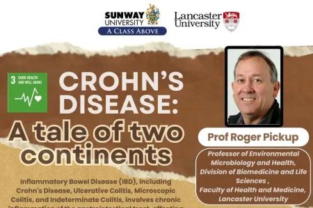 Invitation to Seminar – Crohn’s Disease: A Tale of Two Continents by Prof. Roger Pickup