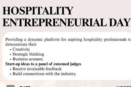 Hospitality Entrepreneurial Day 2025