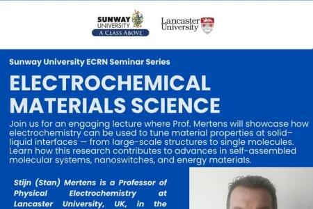 ECRN Seminar Series: Electrochemical Materials Science by Prof. Stijn Mertens