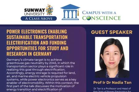Power Electronics Enabling Sustainable Transportation Electrification and Funding Opportunities for Study and Research  in Germany