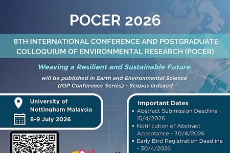 The 8th International Conference and Postgraduate Colloquium of Environmental Research (POCER 2026)