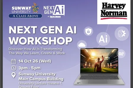 Sunway University x Harvey Norman Next Gen AI Workshop