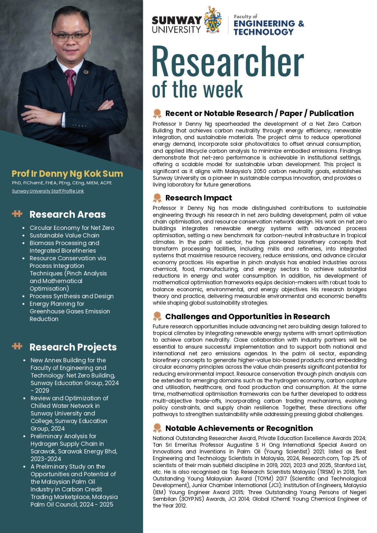 Researcher of the week