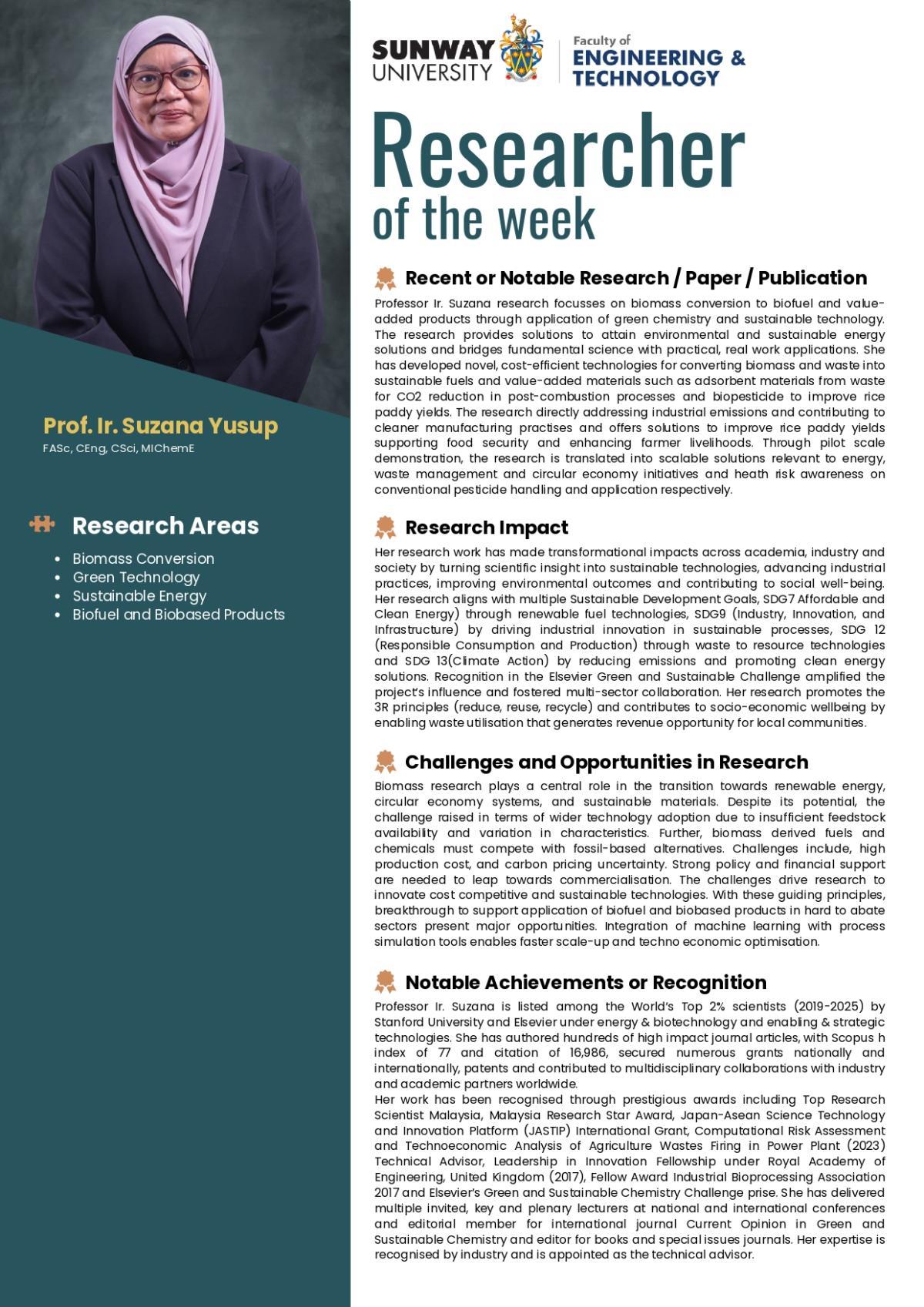 Researcher of the week