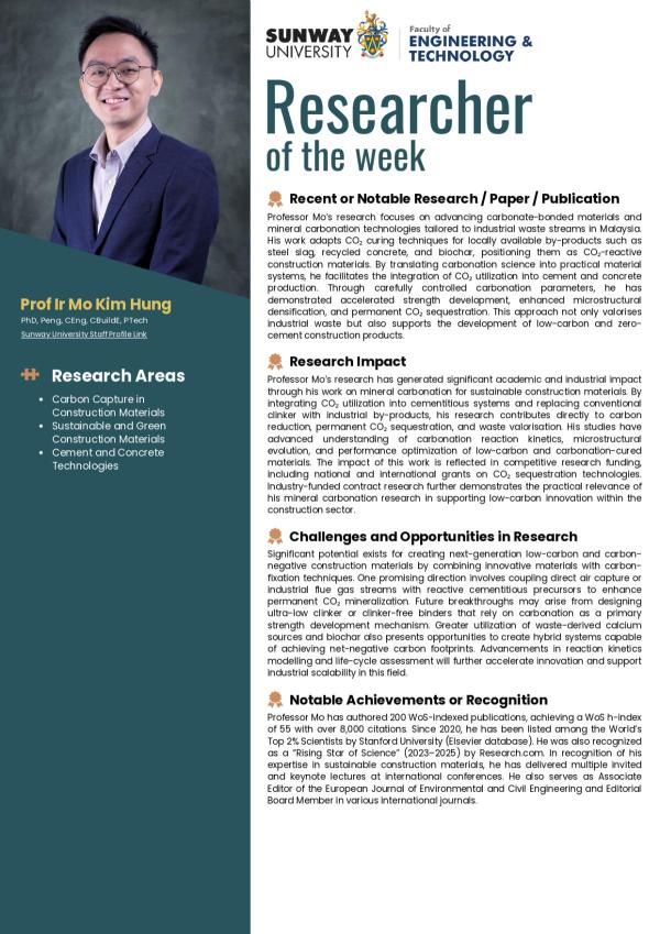 Researcher of the week