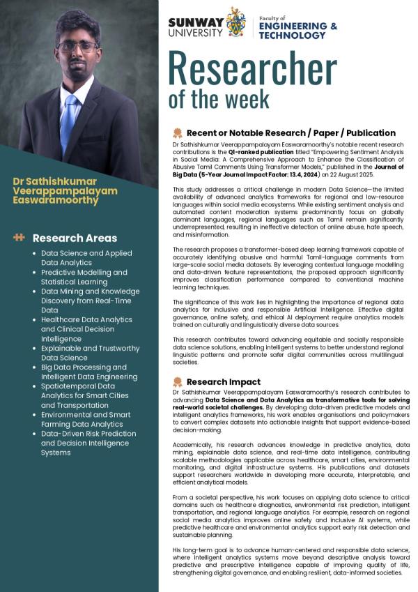Researcher of the week