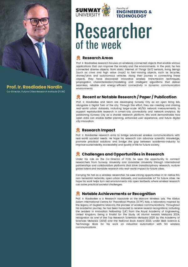 Researcher of the week
