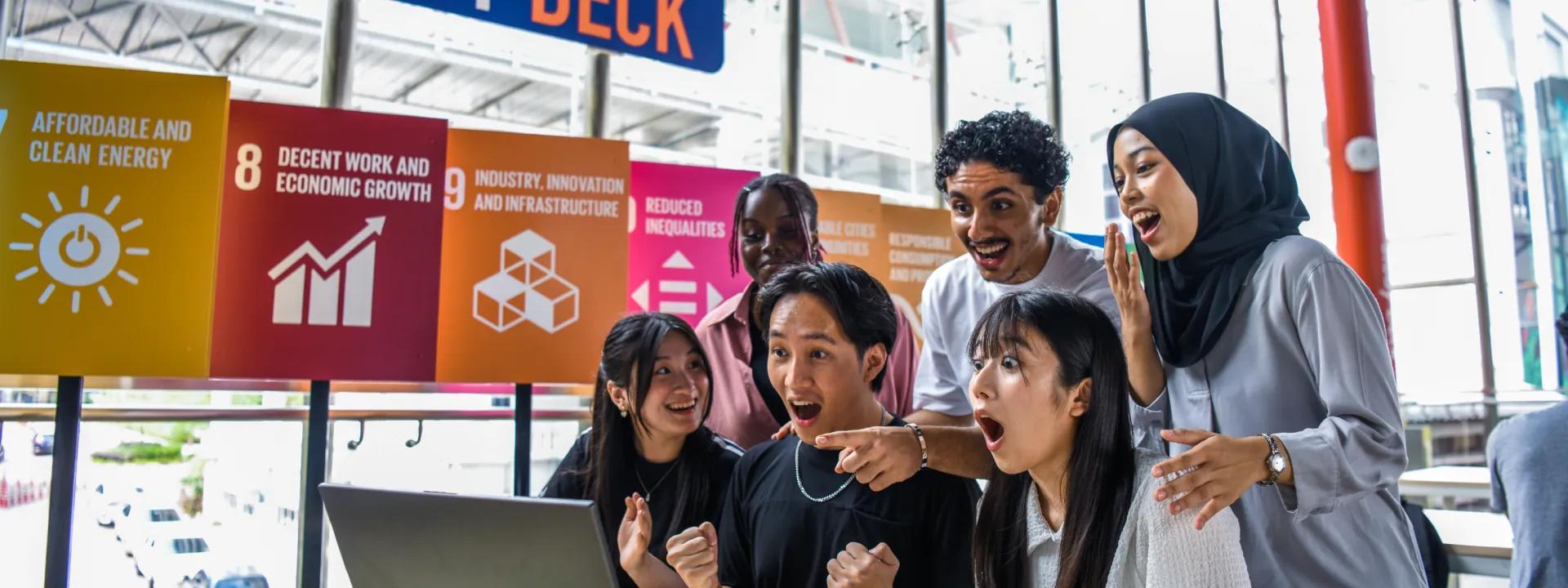 excited students