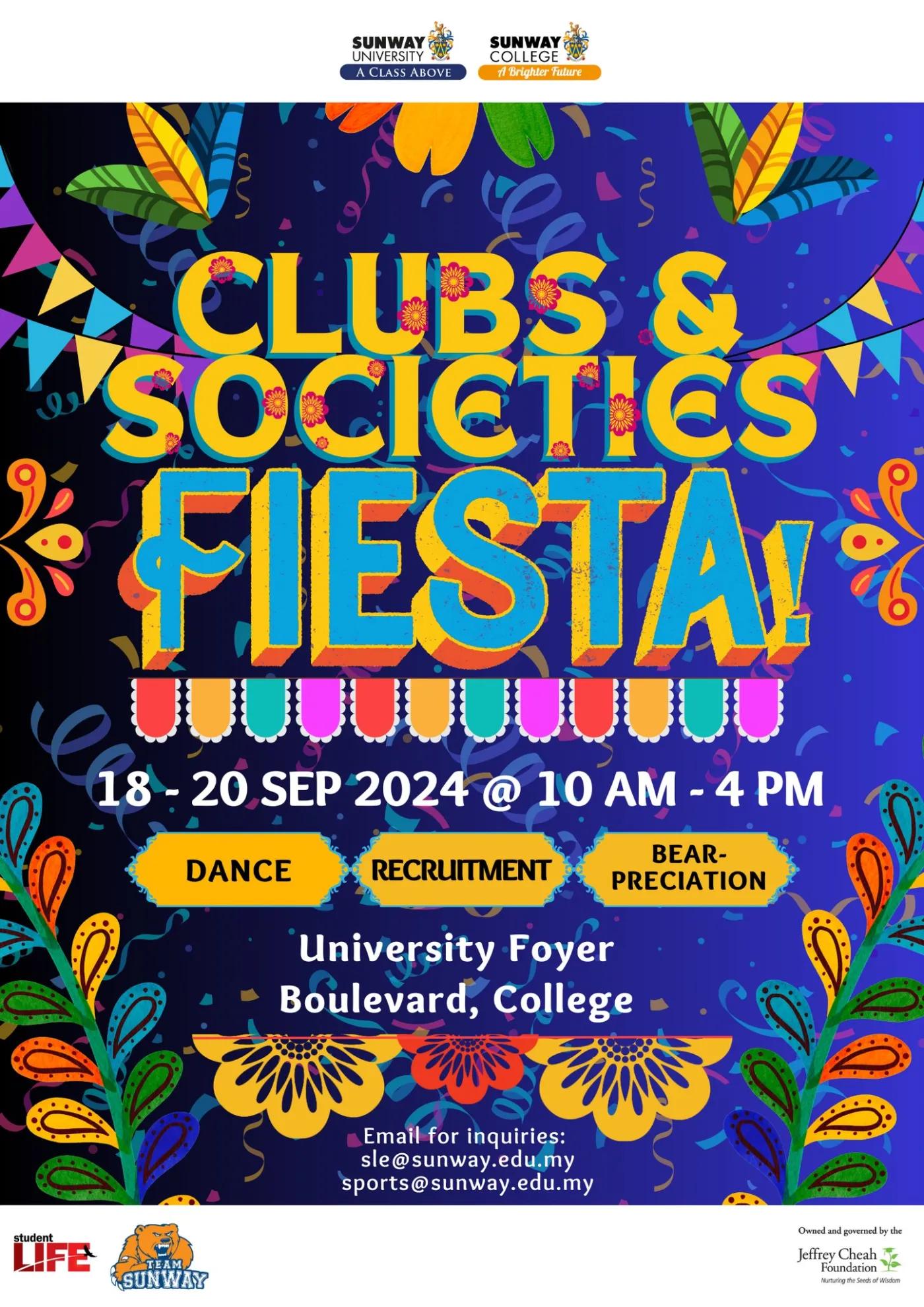 Clubs &amp; Societies Fiesta 2024