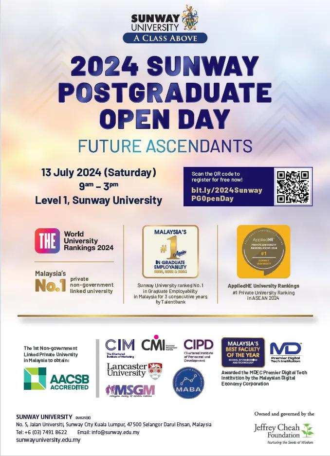 Postgraduate Open Day at Sunway University