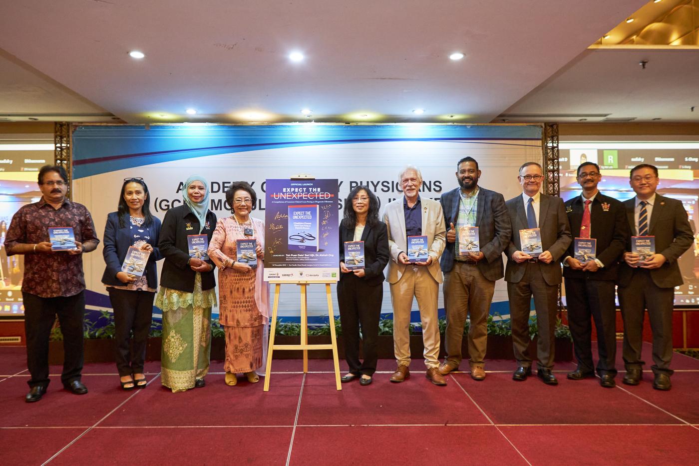Distinguished guests graced the stage to officially launch the book Expect the Unexpected