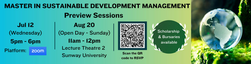 master sustainable development management