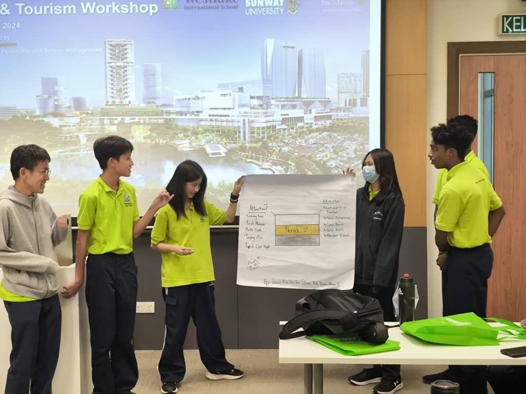 Westlake International School Students Engage in Enriching Tourism Workshop at Sunway University