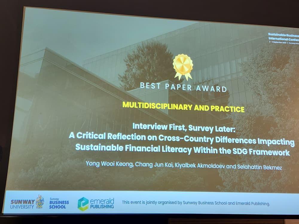 Best Paper Award Winning: Multidisciplinary &amp; Practice Category