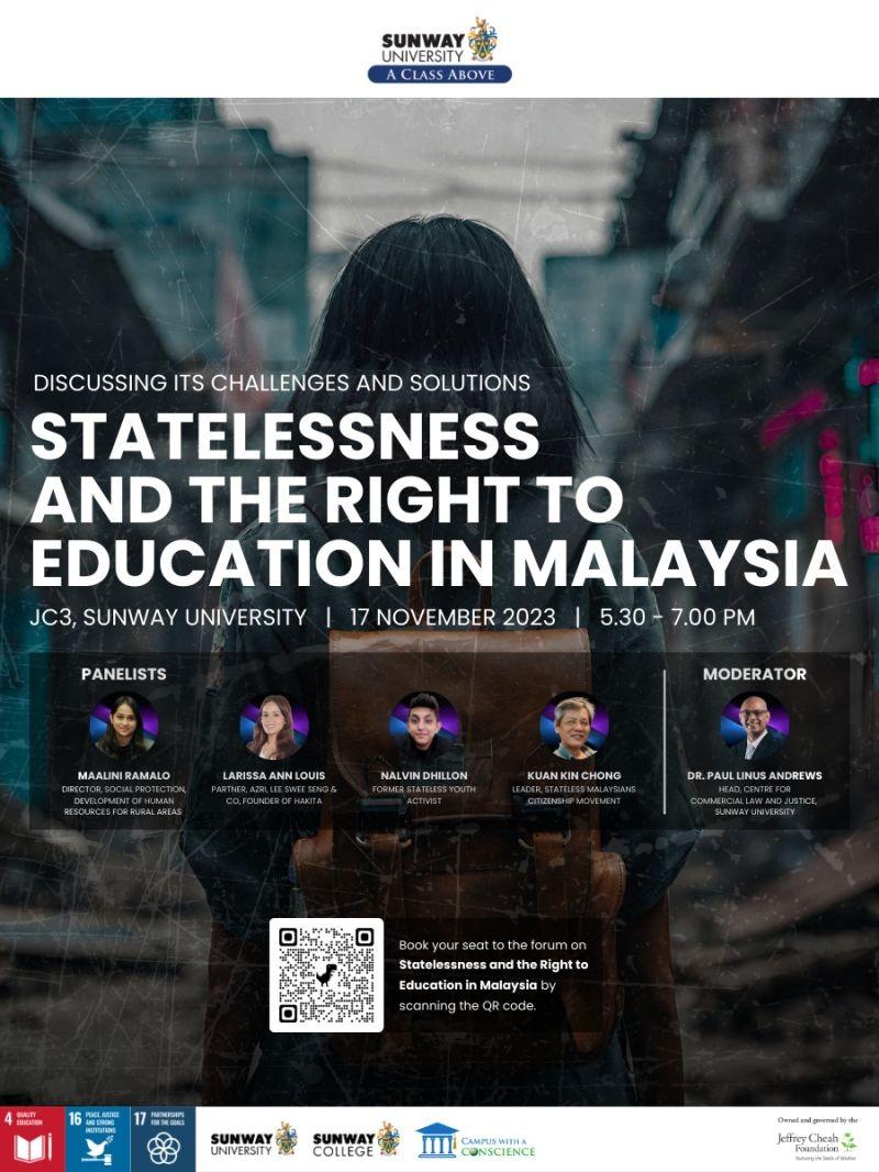 Statelessness and the Right to Education in Malaysia