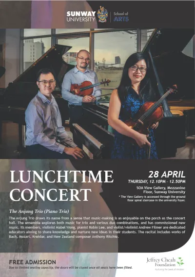 Lunchtime Concert - Anjung Trio