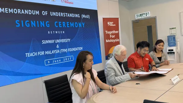 Sunway University and Teach For Malaysia Partner to Advance Educational Equity and Leadership Development