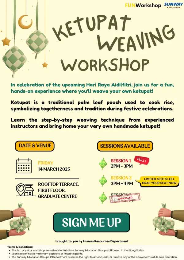 Ketupat Weaving Workshop