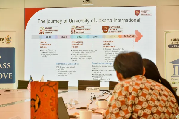 Sunway University & Universitas Jakarta Internasional