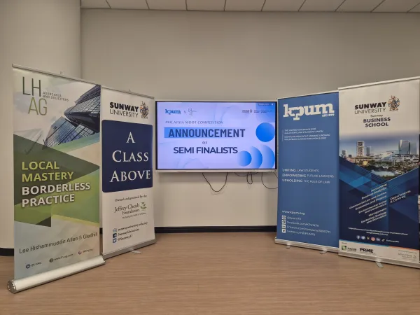 Sunway University Hosts KPUM Malaysian Moot Competition Rounds
