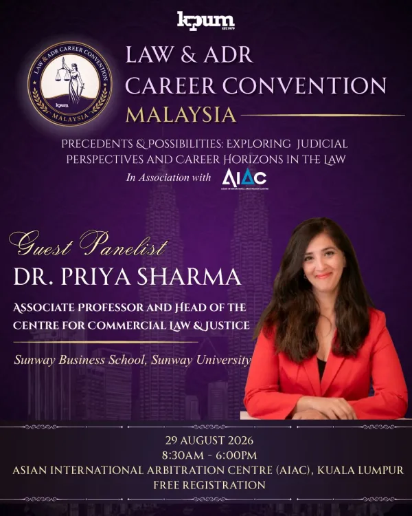 Sunway University at the Law & ADR Career Convention Malaysia 2026