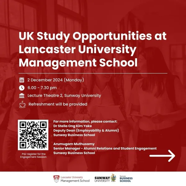 UK Study Opportunities at Lancaster University Management School