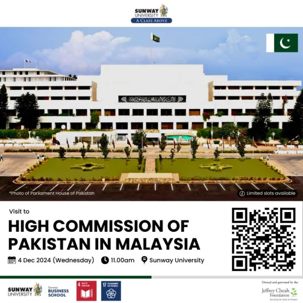 Sunway Business School Embassy Series – High Commission of Pakistan in Malaysia