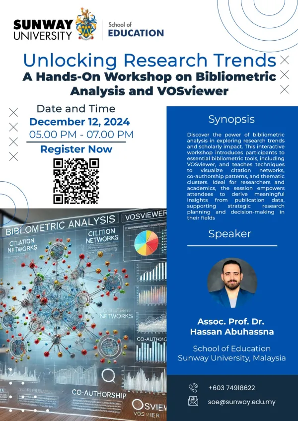 Unlocking Research Trends: A Hands-On Workshop on Bibliometric Analysis and VOSviewer