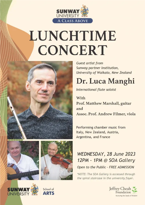 Lunchtime Concert: Dr. Luca Manghi 